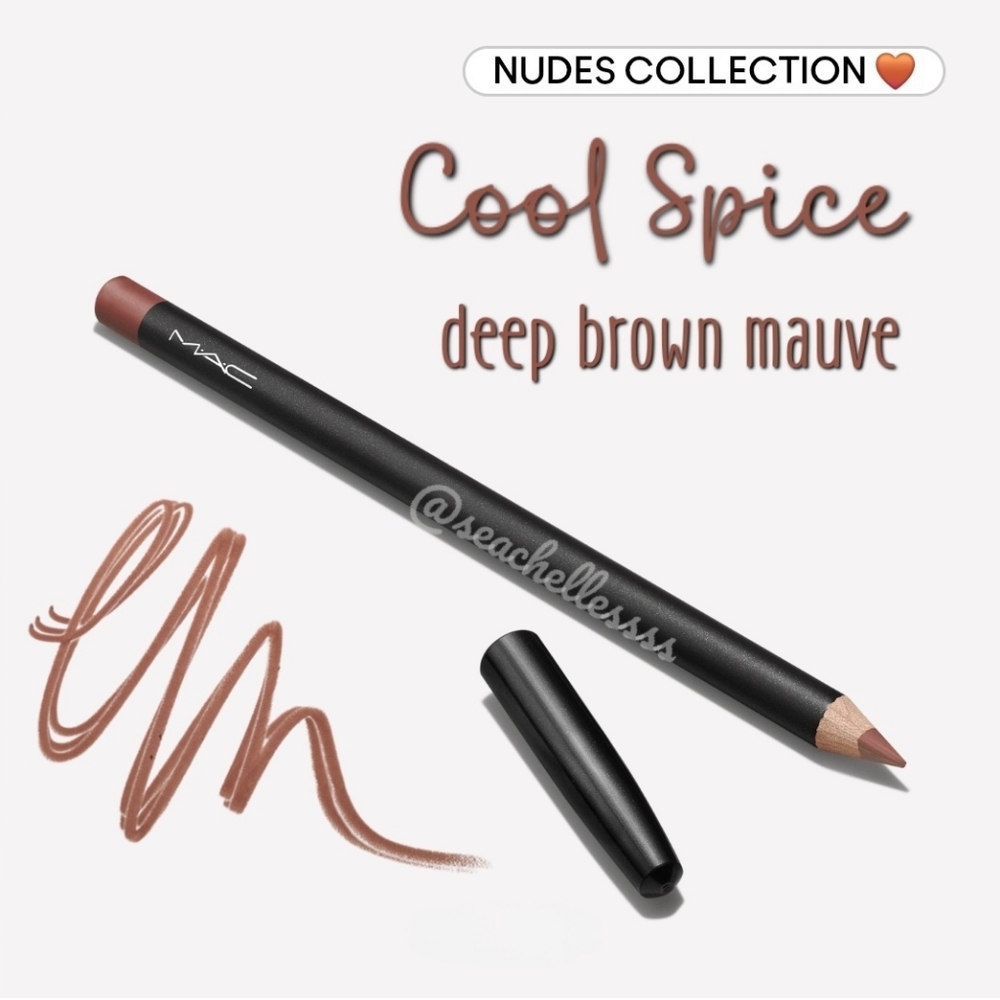 MAC Cosmetics Cool Spice Lip Liner Deep Brown Mauve Brand New In Box